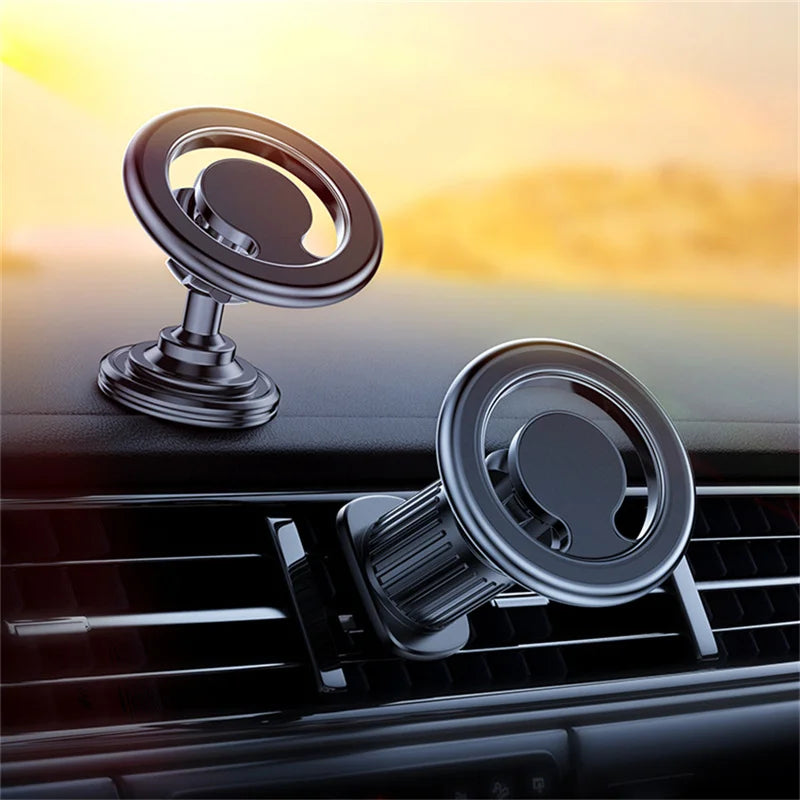 Magnetic Car Phone Holder Stand Magnet Car Mount Support GPS Mobile Bracket in Car For Macsafe iPhones