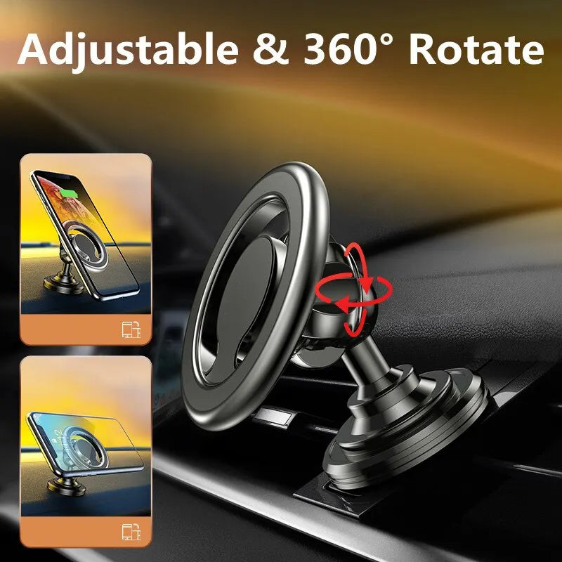 Magnetic Car Phone Holder Stand Magnet Car Mount Support GPS Mobile Bracket in Car For Macsafe iPhones