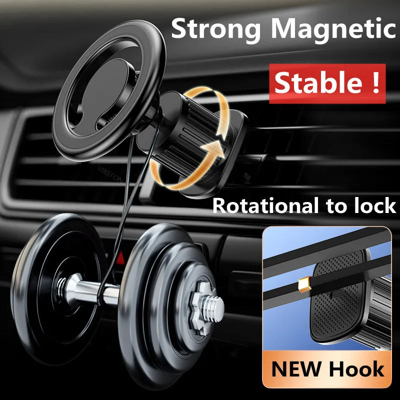 Magnetic Car Phone Holder Stand Magnet Car Mount Support GPS Mobile Bracket in Car For Macsafe iPhones